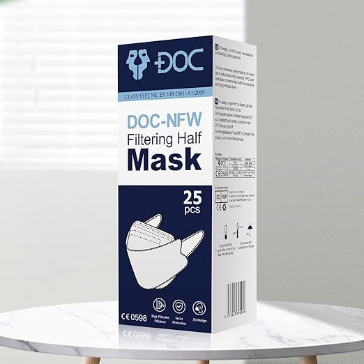 DOC-NFW FFP2-Maske Mundschutz Atemschutz Einzeln verpackt [600ER PACK]
