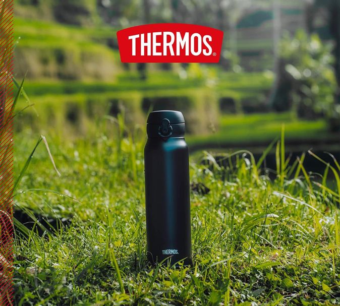 Thermos Isolierflasche Edelstahl 0,75l Trinkflasche Wasserflasche Blau Thermos Isolierflasche Edelstahl 0,75l Trinkflasche Wasserflasche Blau