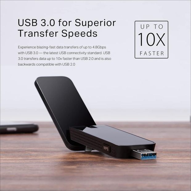 TP-Link Archer T4U WLAN Stick Dual Band USB 3.0 Adapter Wifi [B-WARE]