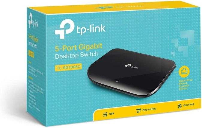 TP-Link TL-SG1005D 5-Port Gigabit Netzwerk Switch Wlan Verteiler [B-WARE]