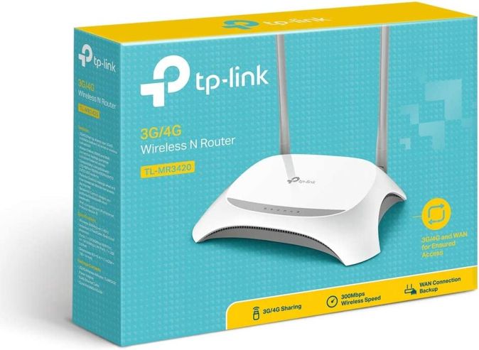 TP-Link TL-MR3420 Wlan Hotspot Router Verstärker mit USB Surfstick Eingang 300Mbit 