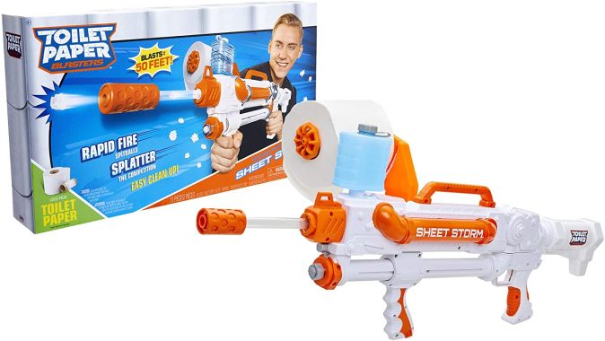 Jakks 150304 - Toilet Paper Blaster Sheet Storm ab 8 Jahre