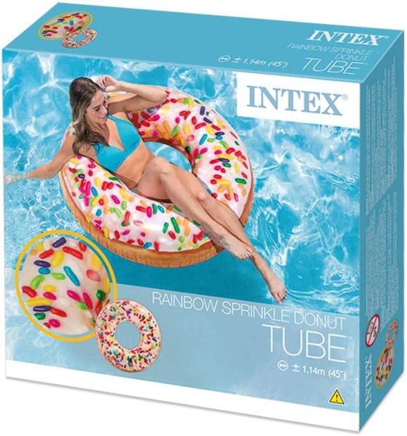 Intex Luftmatratze Schwimmreifen aufblasbar "Sprinkle Donut"  99 x 25 cm