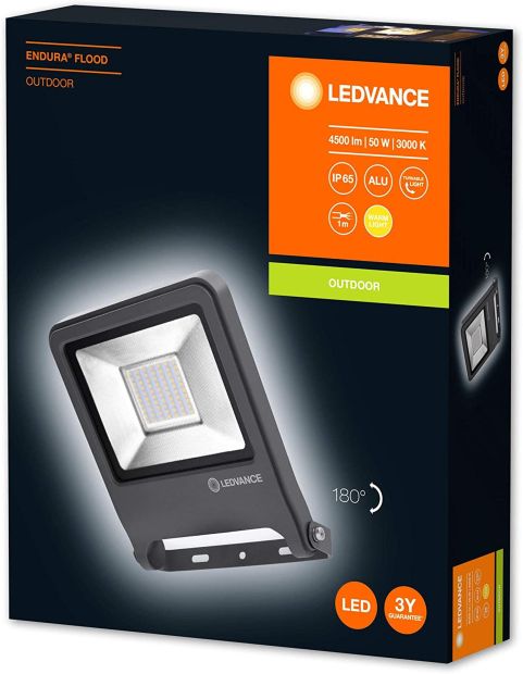 Ledvance LED Außenstrahler Fluter warmweiß 50W Fassadenstrahler Ledvance LED Außenstrahler Fluter warmweiß 50W Fassadenstrahler