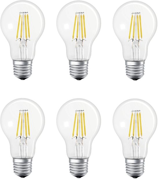 LEDVANCE Volks-Licht E27 Smart+ LED Lampe Bluetooth Lampe [ 6ER-PACK ]