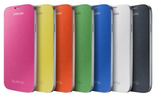 Samsung Original Flip Cover mit Galaxy S4 in gelb-grün Samsung Original Flip Cover mit Galaxy S4 in gelb-grün