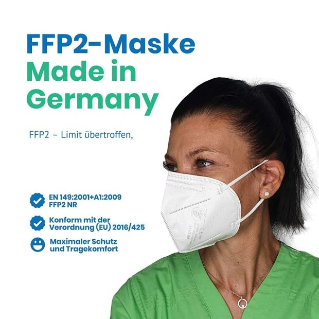 50x Sentias® FFP2 Atemschutzmaske Schutz Maske Mundschutz 