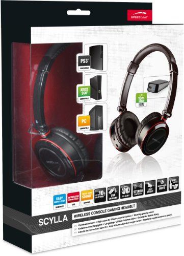 Speedlink (B-WARE) Gamer Kopfhörer für PC / Computer und Konsole - Scylla Gaming Headset Kabellos