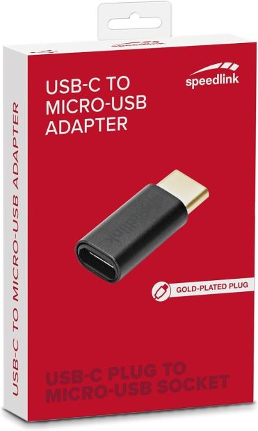 Speedlink USB-C auf Micro USB Adapter HQ 3.1 auf 2.0 vergoldete Kontakte (B-WARE) Speedlink USB-C auf Micro USB Adapter HQ 3.1 auf 2.0 vergoldete Kontakte (B-WARE)