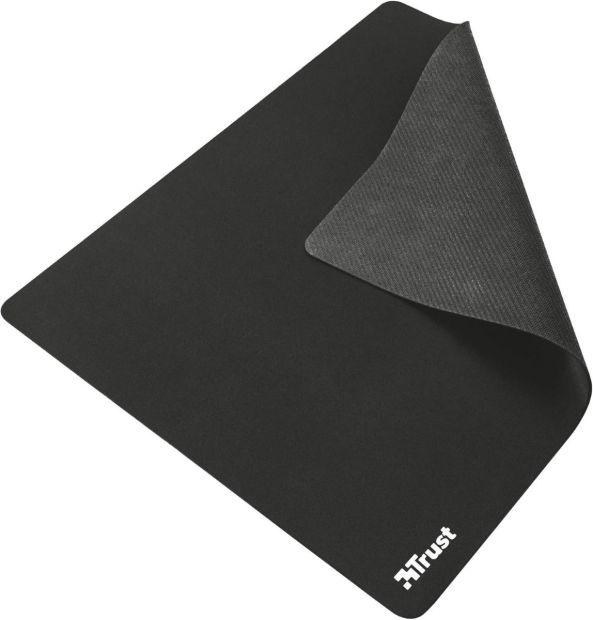 Trust Rutschfeste Gummi Mauspad 25cm x 21cm Schwarz