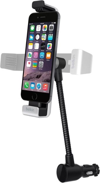 Belkin Auto-Halterung zum Laden und Navigieren für iPhone 5/5s/5c, iPhone 6/6s, inkl. KfZ-Ladegerät