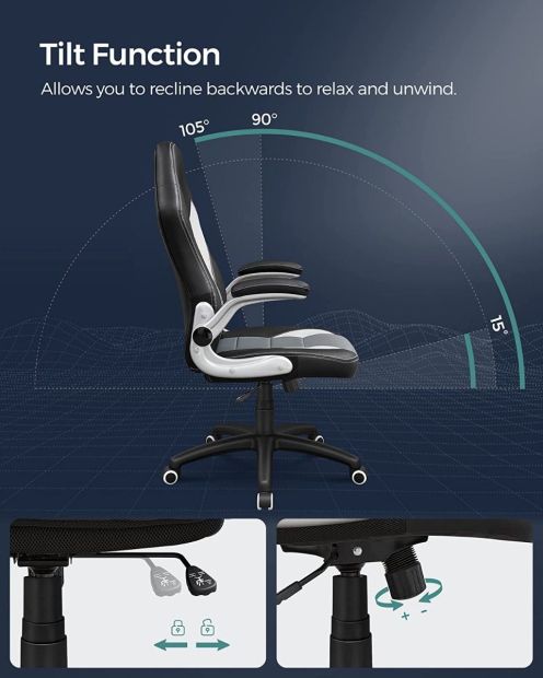 SONGMICS Gamingstuhl Racing Chair Schreibtischstuhl Bürostuhl SONGMICS Gamingstuhl Racing Chair Schreibtischstuhl Bürostuhl