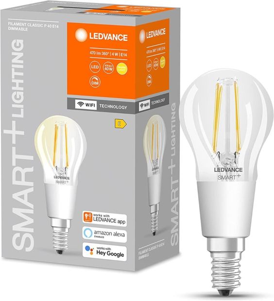 Ledvance Smart Wifi LED Lampe E14 dimmbar warmweiß Tropfenform Ledvance Smart Wifi LED Lampe E14 dimmbar warmweiß Tropfenform