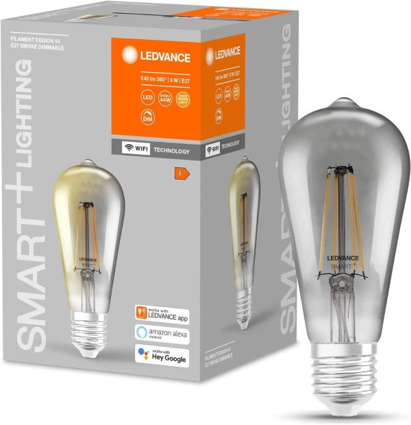 LEDVANCE Smarte LED-Lampe mit Wifi E27 Warmweiß 44W-Birnen