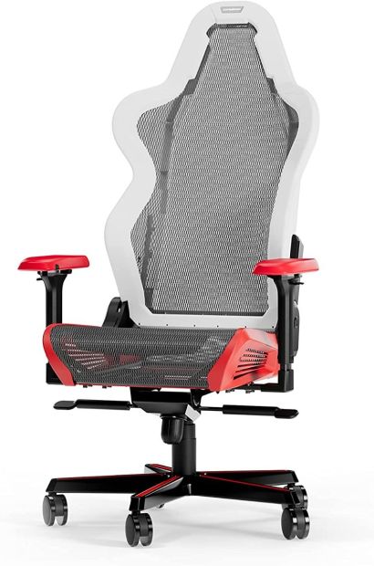 DXRacer das Orginal Air R1S Gaming Stuhl Weiß-rot-schwarz-grau, 200 cm[B-WARE]