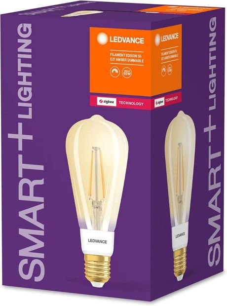 Ledvance LED Lampe E27 Goldglas Glühbirne dimmbar warmweiß Smart ZigBee