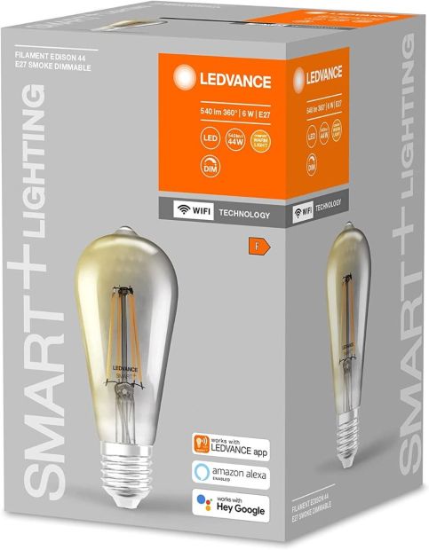 LEDVANCE Smarte LED-Lampe mit Wifi E27 Warmweiß 44W-Birnen
