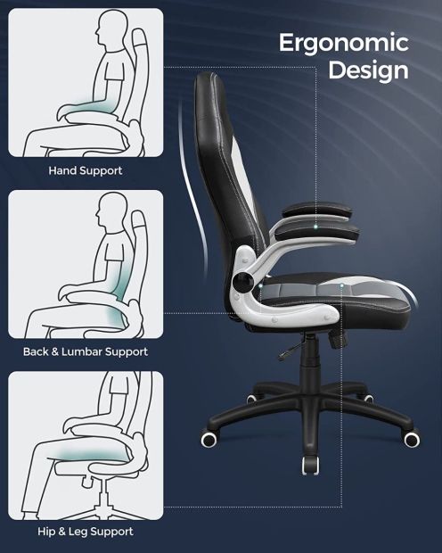 SONGMICS Gamingstuhl Racing Chair Schreibtischstuhl Bürostuhl SONGMICS Gamingstuhl Racing Chair Schreibtischstuhl Bürostuhl