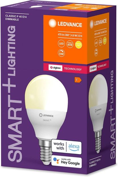 Ledvance  Smart ZigBee LED E14 Lampe warmweiß dimmbar Glühbirne