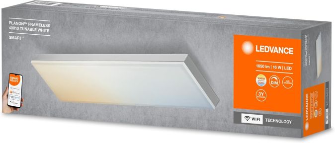 Ledvance Smart+ WIFI Tunable Weiß Panel Planon Frameless Dimmbare LED Deckenleuchte 400mmx100mm