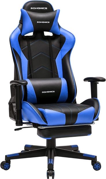 SONGMICS Gaming Stuhl Bürostuhl Schreibtischstuhl verstellbare Armlehnen