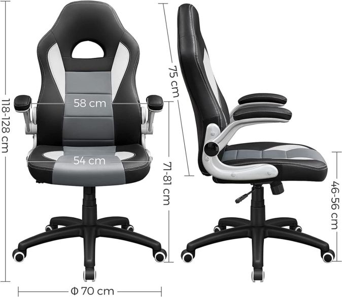 SONGMICS Gamingstuhl Racing Chair Schreibtischstuhl Bürostuhl SONGMICS Gamingstuhl Racing Chair Schreibtischstuhl Bürostuhl