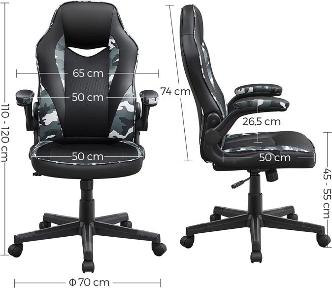 SONGMICS Bürostuhl Ergonomischer Schreibtischstuhl Computerstuhl SONGMICS Bürostuhl Ergonomischer Schreibtischstuhl Computerstuhl