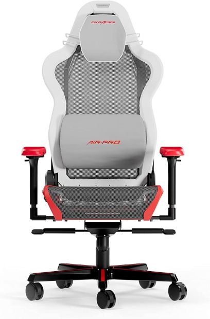 DXRacer das Orginal Air R1S Gaming Stuhl Weiß-rot-schwarz-grau, 200 cm[B-WARE]