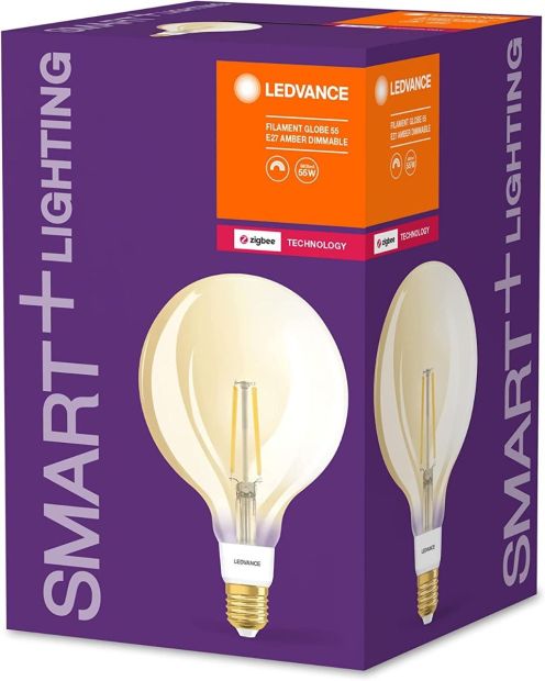 Ledvance Smart ZigBee LED Lampe E27 Globeform Glühbirne dimmbar Ledvance Smart ZigBee LED Lampe E27 Globeform Glühbirne dimmbar