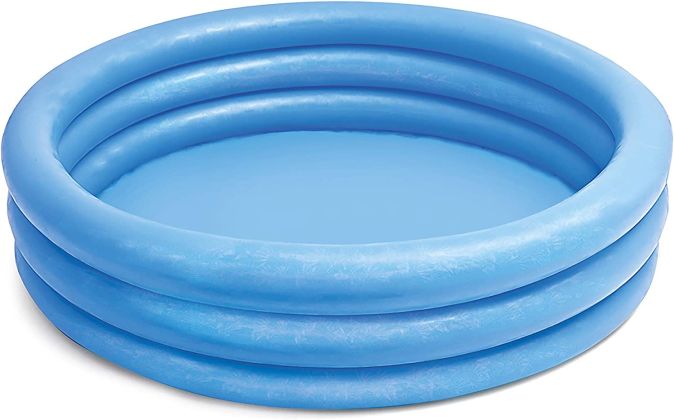 Intex Kinderpool 3-Ring-Pool Crystal Blau Ø 147 cm