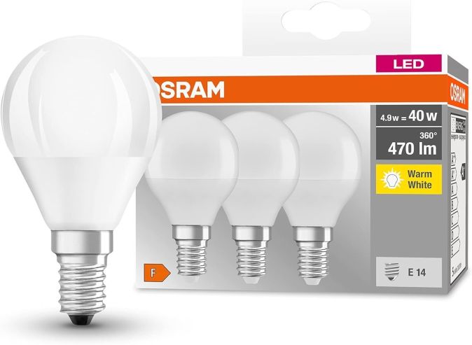 Osram E14 Glühbirne Warmweiss LED Lampe Birne 40W Osram E14 Glühbirne Warmweiss LED Lampe Birne 40W