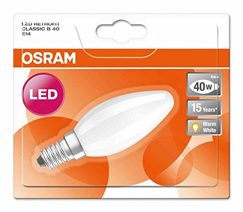 6x Osram LED Kerze Lampe E14 Sockel Warmweiss 40 W 6x Osram LED Kerze Lampe E14 Sockel Warmweiss 40 W