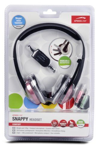 Speedlink (B-WARE) Snappy Kopfhörer mit Mikrofon Rosa Speedlink (B-WARE) Snappy Kopfhörer mit Mikrofon Rosa