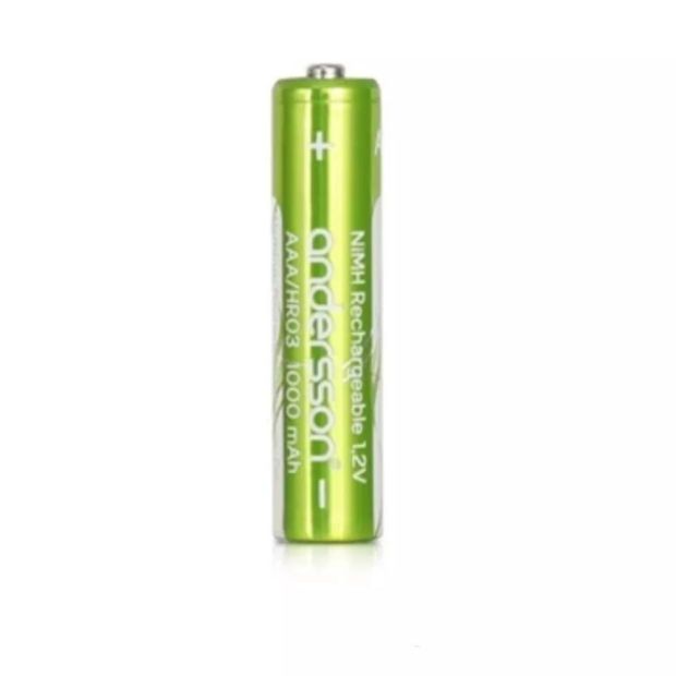ANDERSSON AAA Rechargeable Batteries Wiederaufladbar 1.2 V 500 mAh [24er PACK] 
