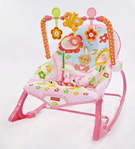 Fisher-Price 2 In 1 Schaukelsitz Wippe und Sitz mit Spielzeug max. 18 kg 