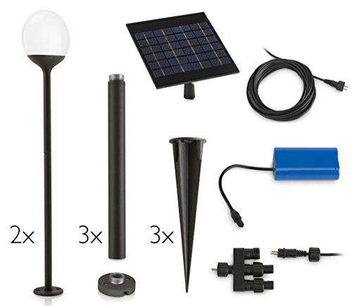 Philips myGarden Blossom LED Wegeleuchte 2-flammig Anthrazit