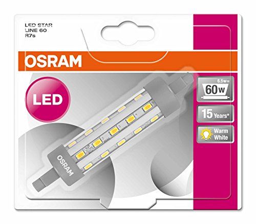 9X Osram LED STAR LINE R7s Warmweiss Glühlampen mit 60 W 9X Osram LED STAR LINE R7s Warmweiss Glühlampen mit 60 W