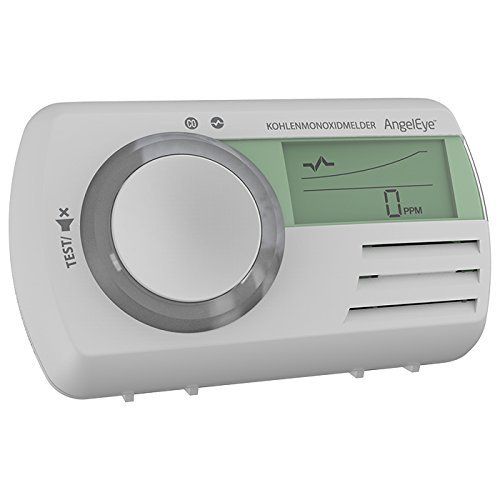 AngelEye CO Melder Kohlenmoxidmelder + 5 Jahres Rauchmelder + Magnethalter