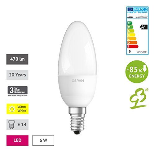 Osram LED STAR CLASSIC B LED-Lampe E14 40 W 6er Pack Osram LED STAR CLASSIC B LED-Lampe E14 40 W 6er Pack