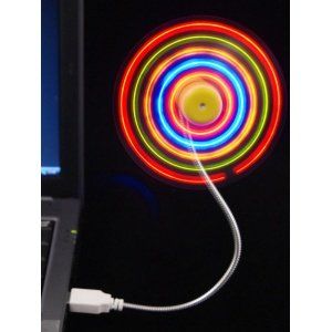 Satzuma ULF100 – USB-Ventilator mit LED-Licht Mehrfarbig Satzuma ULF100 – USB-Ventilator mit LED-Licht Mehrfarbig