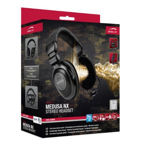 Speedlink (B-WARE) Medusa NX Kopfhörer mit Mikrofon und Kabelfernbedienung Speedlink (B-WARE) Medusa NX Kopfhörer mit Mikrofon und Kabelfernbedienung