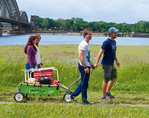 HUDORA Bollerwagen Überländer grün Handwagen faltbar
