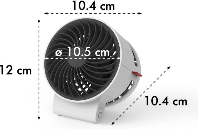 BONECO F50 Ventilator USB-C Mini-Ventilator 2 Leistungsstufen Tischventilator
