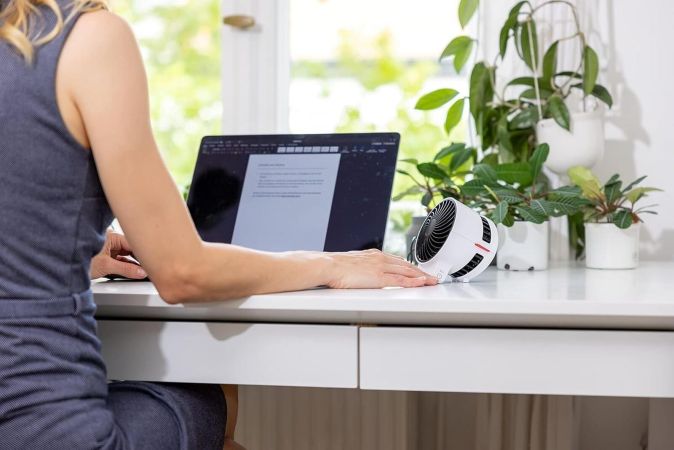 BONECO F50 Ventilator USB-C Mini-Ventilator 2 Leistungsstufen Tischventilator