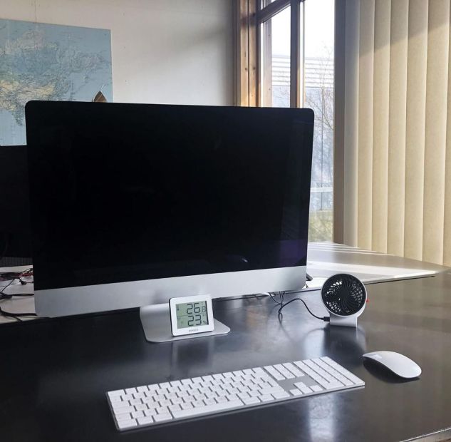 BONECO F50 Ventilator USB-C Mini-Ventilator 2 Leistungsstufen Tischventilator