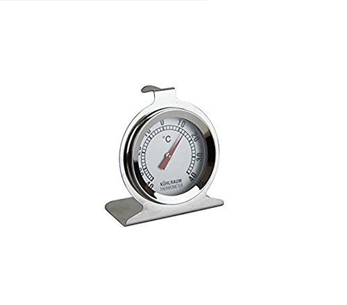 FiduciaShop Edelstahl Kühlschrankthermometer Bimetall analog -40° bis +40° C 