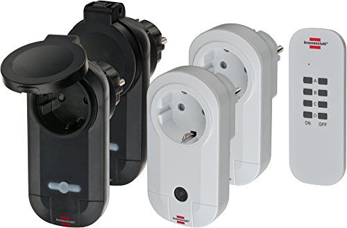 Brennenstuhl Funk Steckdose 4er Set inkl. Fernbedienung Brennenstuhl Funk Steckdose 4er Set inkl. Fernbedienung