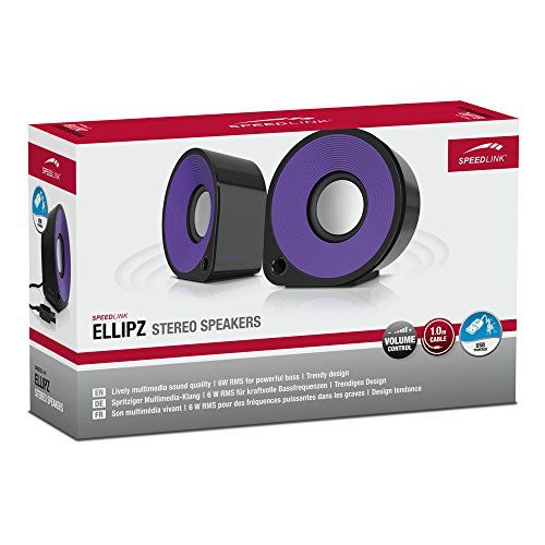 Speedlink (B-WARE) Aktive Stereo-Lautsprecher - ELLIPZ Stereo Speakers Speedlink (B-WARE) Aktive Stereo-Lautsprecher - ELLIPZ Stereo Speakers