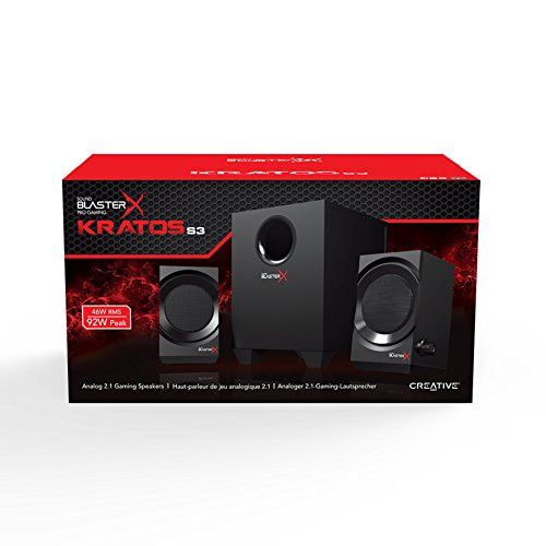 Creative (B-WARE) Sound BlasterX Kratos S3 - Analoge 2.1 Gaming Speaker