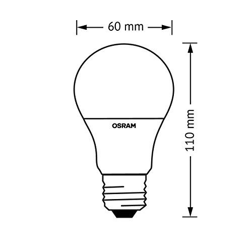 OSRAM LED-Lampe E27 Classic A / 8.5W - 60 Watt-Ersatz, LED Birne als Kolbenlampe / matt, warmweiß - 2700K, 2Stück.R2.F37.6842 OSRAM LED-Lampe E27 Classic A / 8.5W - 60 Watt-Ersatz, LED Birne als Kolbenlampe / matt, warmweiß - 2700K, 2Stück.R2.F37.6842